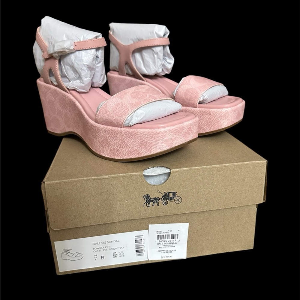 Coach Gale Sandals Powder Pink - Picture 9 of 11